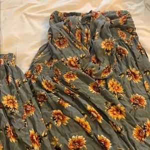 pink blush maternity jumpsuit